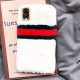 Phone Accessories - Creative Patchwork Stripped Color Fur Phone Case For iPhone Series