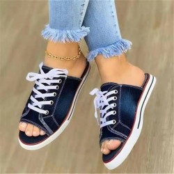 Summer New Arrival Fashion Women Denim Canvas Slippers