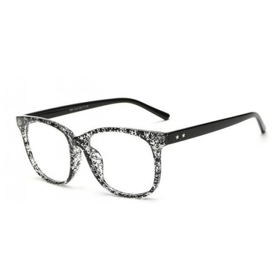 Sunglasses - Classic Retro Clear Lens Optical Squre Frame Glasses