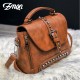 Bag - Vintage Leather Bags Rivet Handbags
