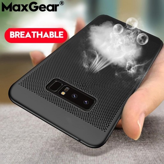 Phone Case - Luxury Ultra Slim Grid Heat Dissipate Shockproof Case For Samsung S8 S9 Plus Note 8 9 s10 plus