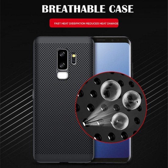 Phone Case - Luxury Ultra Slim Grid Heat Dissipate Shockproof Case For Samsung S8 S9 Plus Note 8 9 s10 plus