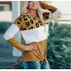 Women's Long Sleeve Elegant Patchwork T shirt